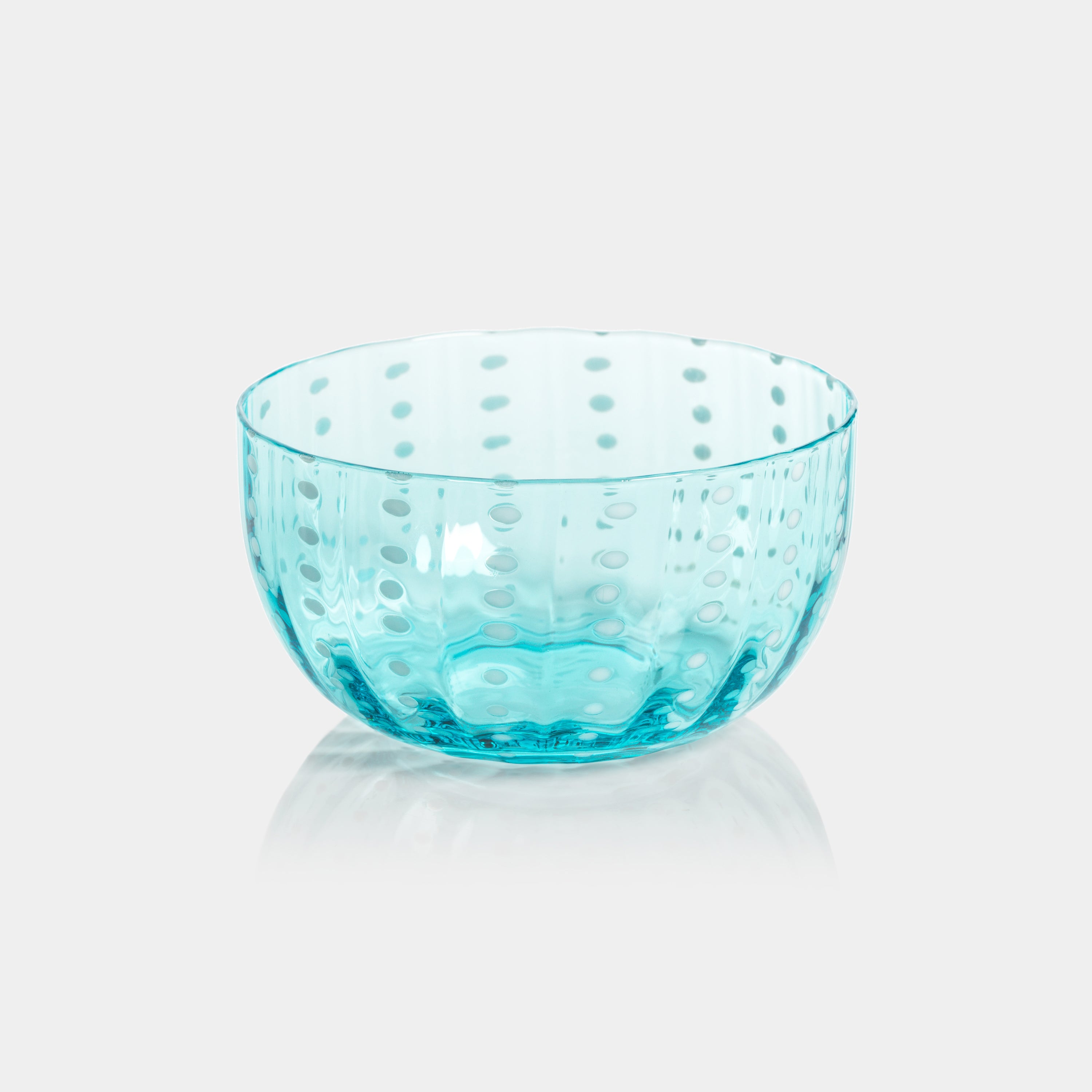 Image of Portofino White Dot Condiment Glass Bowls