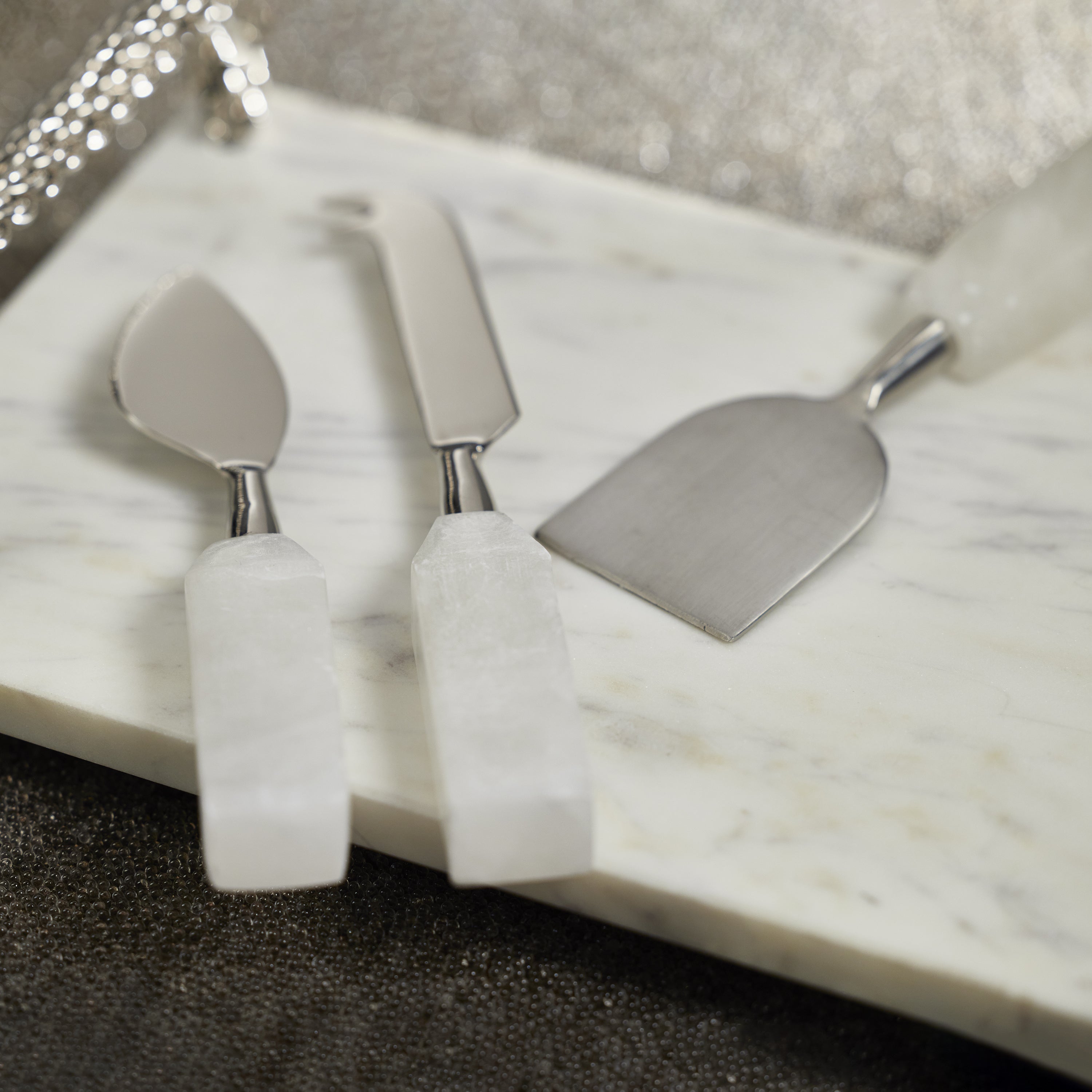 Image of Alabaster 3 Piece Cheese Knife Set