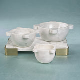 Image of Roma Marble Mortar & Condiment Bowl