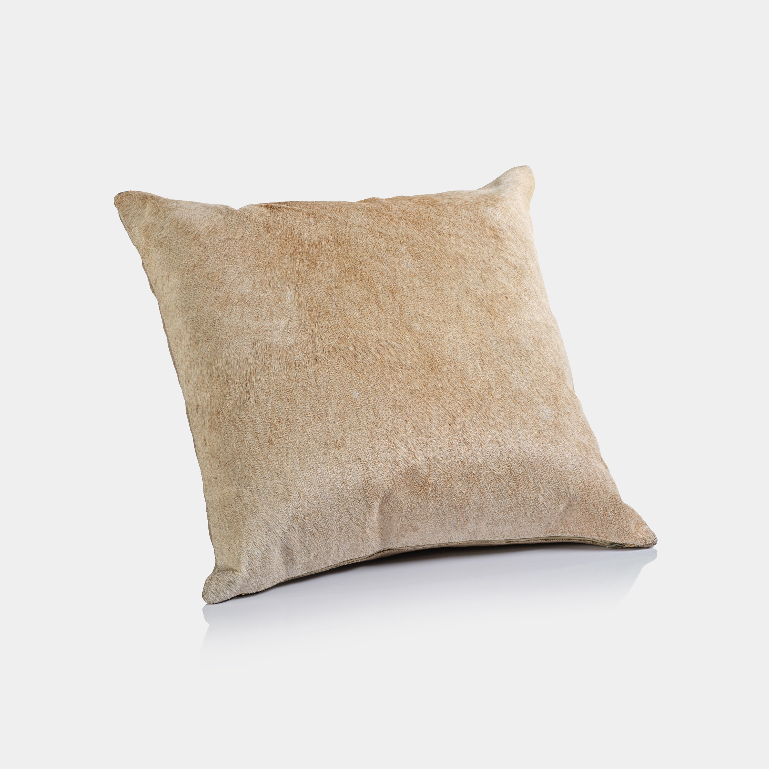 Image of Corviglia Hair On Hide Leather Throw Pillow