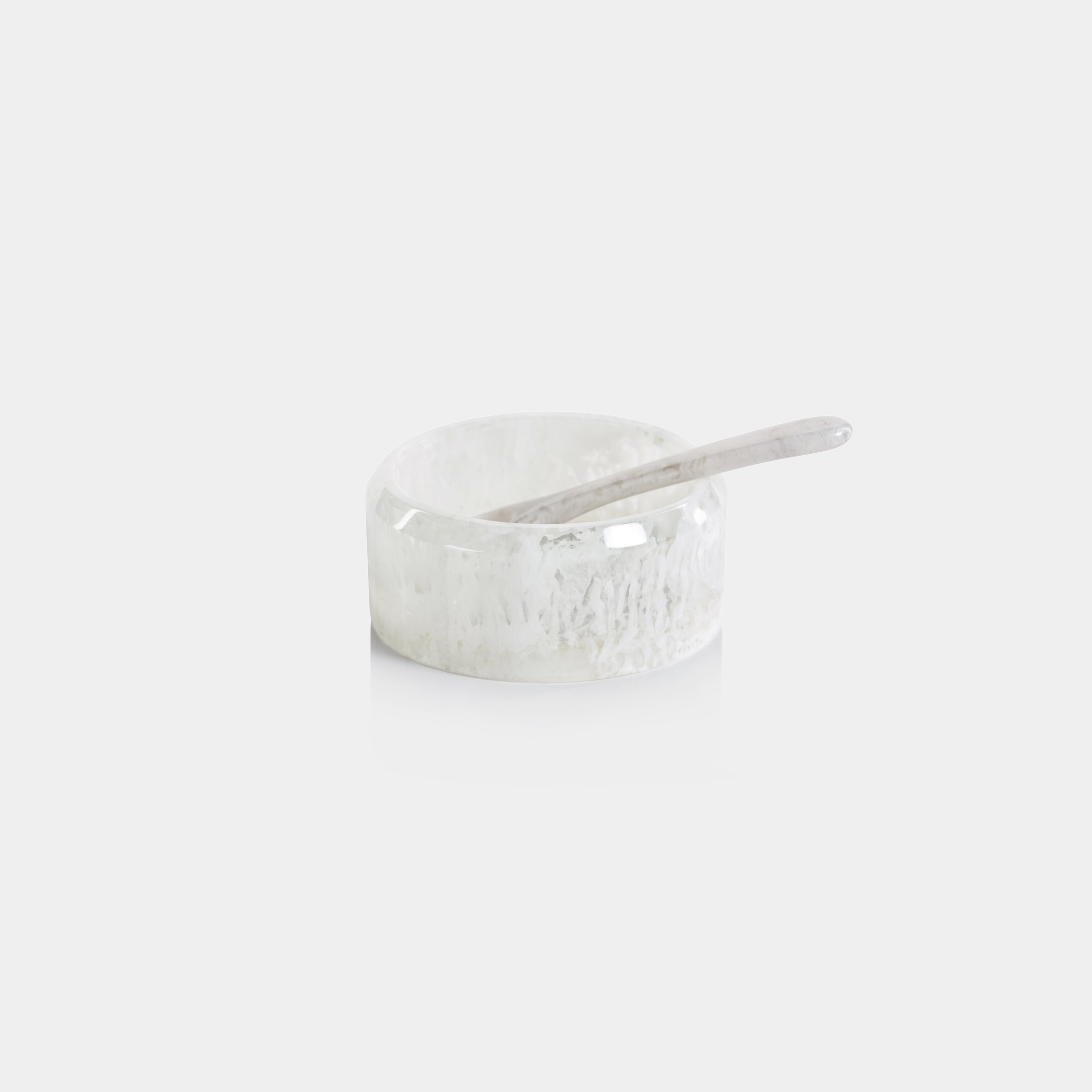 Image of Krone Resin Condiment Bowl with Spoon