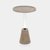 Image of Bellecôte Mink Leather Side Table